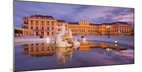 Austria, Vienna, 13th District, Hietzing, Castle Schšnbrunn, Well, Evening-Rainer Mirau-Mounted Photographic Print