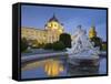 Austria, Vienna, 1st District, Museum of Art History, Well, Maria Theresia Monument, Evening-Rainer Mirau-Framed Stretched Canvas