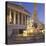 Austria, Vienna, 1st District, Parliament, Pallas Athene Statue, Dusk-Rainer Mirau-Stretched Canvas