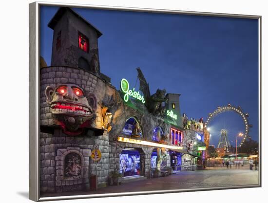 Austria, Vienna, 2nd District, Leopoldstadt, Viennese Prater, Ghost Train, Big Dipper-Rainer Mirau-Framed Photographic Print