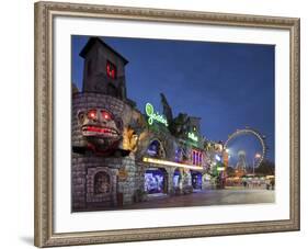 Austria, Vienna, 2nd District, Leopoldstadt, Viennese Prater, Ghost Train, Big Dipper-Rainer Mirau-Framed Photographic Print