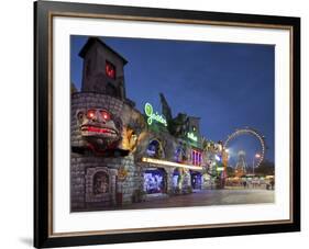 Austria, Vienna, 2nd District, Leopoldstadt, Viennese Prater, Ghost Train, Big Dipper-Rainer Mirau-Framed Photographic Print