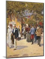 Austria, Vienna, a Walk in the Prater Painting-null-Mounted Giclee Print