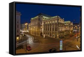 Austria, Vienna, Back View of the State Opera-Gerhard Wild-Framed Stretched Canvas
