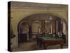 Austria, Vienna Cafe Interior with Billiards Table-null-Stretched Canvas