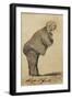 Austria, Vienna, Caricature of Composer Anton Bruckner-null-Framed Giclee Print
