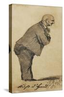 Austria, Vienna, Caricature of Composer Anton Bruckner-null-Stretched Canvas