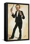 Austria, Vienna, Caricature of Richard Strauss-null-Framed Stretched Canvas