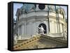 Austria, Vienna, Church of Saint Charles, Statue of the Patron-null-Framed Stretched Canvas