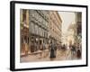 Austria, Vienna, Corner of Kohlmarkt, Watercolour-null-Framed Giclee Print