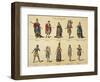 Austria, Vienna, Costume Sketch for Performance the Magic Flute, at Kindertheater-null-Framed Giclee Print