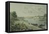 Austria, Vienna, Danube River-null-Framed Stretched Canvas