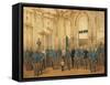 Austria, Vienna, Emperor Franz Joseph I of Austria with Staff at Schonbrunn Palace-null-Framed Stretched Canvas