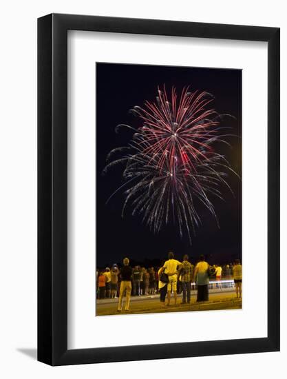 Austria, Vienna, Fireworks, Festival of Lights, Night-Gerhard Wild-Framed Photographic Print