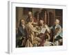 Austria, Vienna, Franz Joseph Haydn Conducting a String Quartet-null-Framed Giclee Print