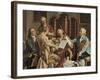 Austria, Vienna, Franz Joseph Haydn Conducting a String Quartet-null-Framed Giclee Print