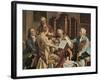 Austria, Vienna, Franz Joseph Haydn Conducting a String Quartet-null-Framed Giclee Print