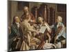 Austria, Vienna, Franz Joseph Haydn Conducting a String Quartet-null-Mounted Giclee Print