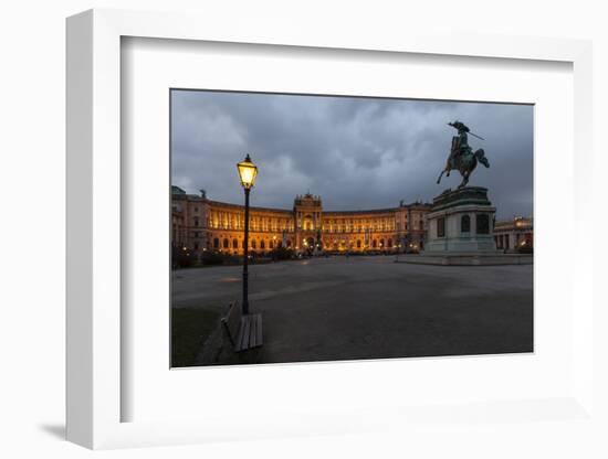 Austria, Vienna, Heldenplatz, Hofburg, Equestrian Statue Archduke Charles-Gerhard Wild-Framed Photographic Print