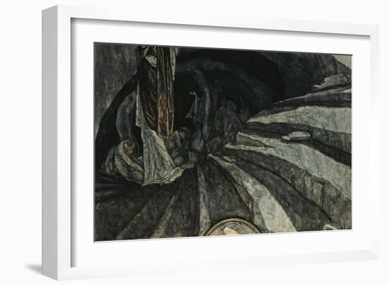 Austria, Vienna, Illustration of Dante Alighieri's Divine Comedy-null-Framed Giclee Print