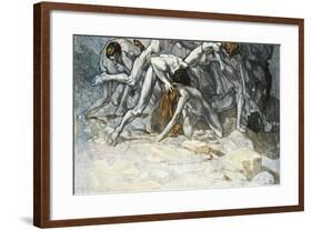 Austria, Vienna, Illustration of Dante Alighieri's Divine Comedy-null-Framed Giclee Print