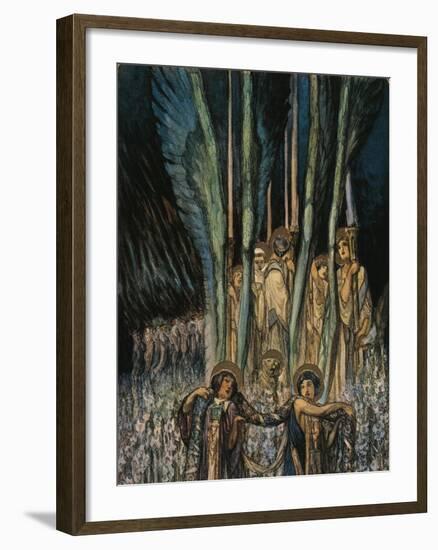 Austria, Vienna, Illustration of Dante Alighieri's Divine Comedy-null-Framed Giclee Print