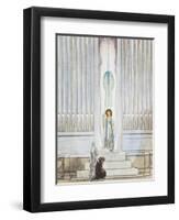 Austria, Vienna, Illustration of Dante Alighieri's Divine Comedy-null-Framed Premium Giclee Print