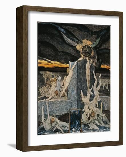 Austria, Vienna, Illustration of Dante Alighieri's Divine Comedy-null-Framed Giclee Print