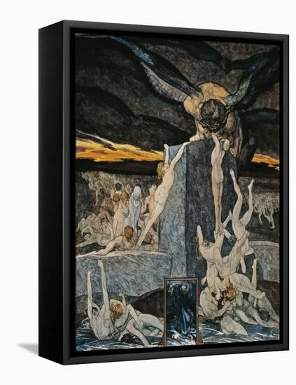 Austria, Vienna, Illustration of Dante Alighieri's Divine Comedy-null-Framed Stretched Canvas