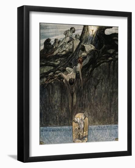 Austria, Vienna, Illustration of Dante Alighieri's Divine Comedy-null-Framed Giclee Print