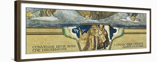 Austria, Vienna, Illustration of Dante Alighieri's Divine Comedy-null-Framed Premium Giclee Print