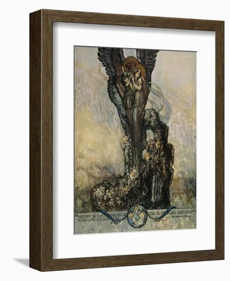 Austria, Vienna, Illustration of Dante Alighieri's Divine Comedy-null-Framed Giclee Print