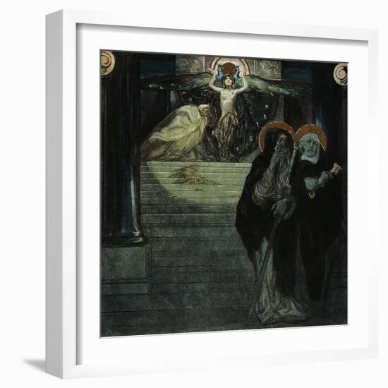 Austria, Vienna, Illustration of Dante Alighieri's Divine Comedy-null-Framed Giclee Print