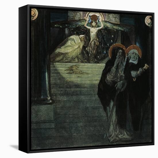 Austria, Vienna, Illustration of Dante Alighieri's Divine Comedy-null-Framed Stretched Canvas