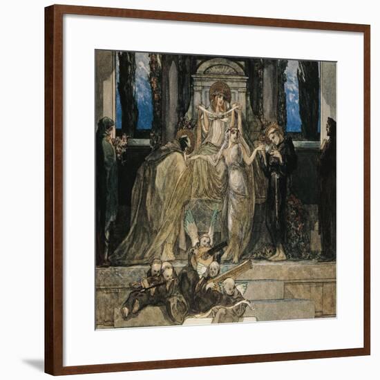 Austria, Vienna, Illustration of Dante Alighieri's Divine Comedy-null-Framed Giclee Print