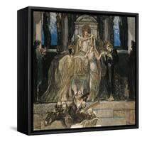 Austria, Vienna, Illustration of Dante Alighieri's Divine Comedy-null-Framed Stretched Canvas