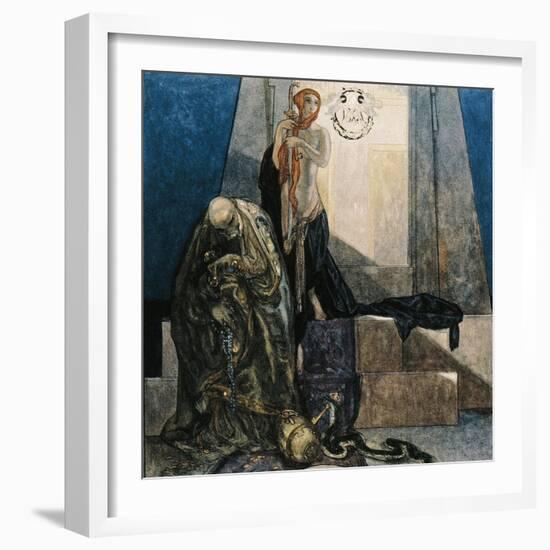 Austria, Vienna, Illustration of Dante Alighieri's Divine Comedy-null-Framed Giclee Print