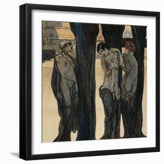 Austria, Vienna, Illustration of Dante Alighieri's Divine Comedy-null-Framed Giclee Print