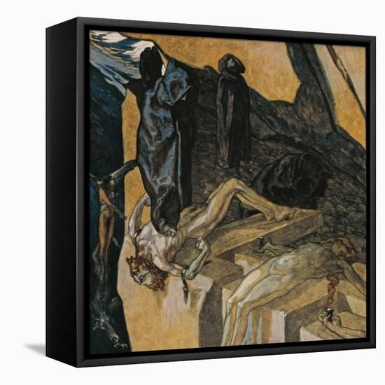 Austria, Vienna, Illustration of Dante Alighieri's Divine Comedy-null-Framed Stretched Canvas