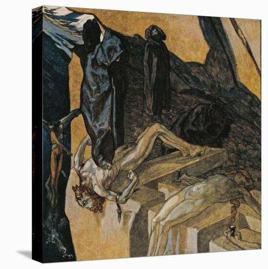 Austria, Vienna, Illustration of Dante Alighieri's Divine Comedy-null-Stretched Canvas