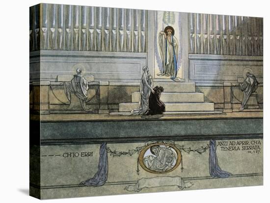 Austria, Vienna, Illustration of Dante Alighieri's Divine Comedy-null-Stretched Canvas