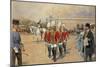 Austria, Vienna Imperial Guard, Watercolor-null-Mounted Giclee Print