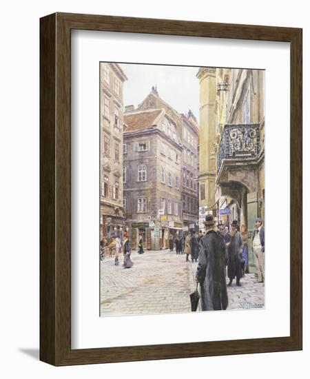 Austria, Vienna, Jewish Quarter in Vienna, 1906-Franz Richard Unterberger-Framed Giclee Print