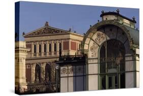 Austria, Vienna, Karlsplatz Underground Station, Designed Between 1894 and 1899-Otto Wagner-Stretched Canvas