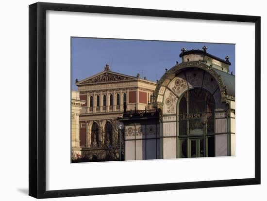 Austria, Vienna, Karlsplatz Underground Station, Designed Between 1894 and 1899-Otto Wagner-Framed Giclee Print