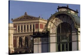 Austria, Vienna, Karlsplatz Underground Station, Designed Between 1894 and 1899-Otto Wagner-Stretched Canvas