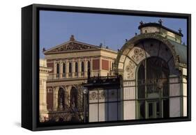 Austria, Vienna, Karlsplatz Underground Station, Designed Between 1894 and 1899-Otto Wagner-Framed Stretched Canvas