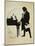 Austria, Vienna, Ludwig Van Beethoven at the Piano Silhouette-null-Mounted Giclee Print