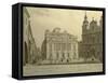 Austria, Vienna, Old University and Jesuitenkirche-null-Framed Stretched Canvas