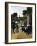 Austria, Vienna, Painted Image of Family in Delf-null-Framed Giclee Print